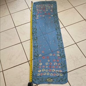 Floral Blue Scarf